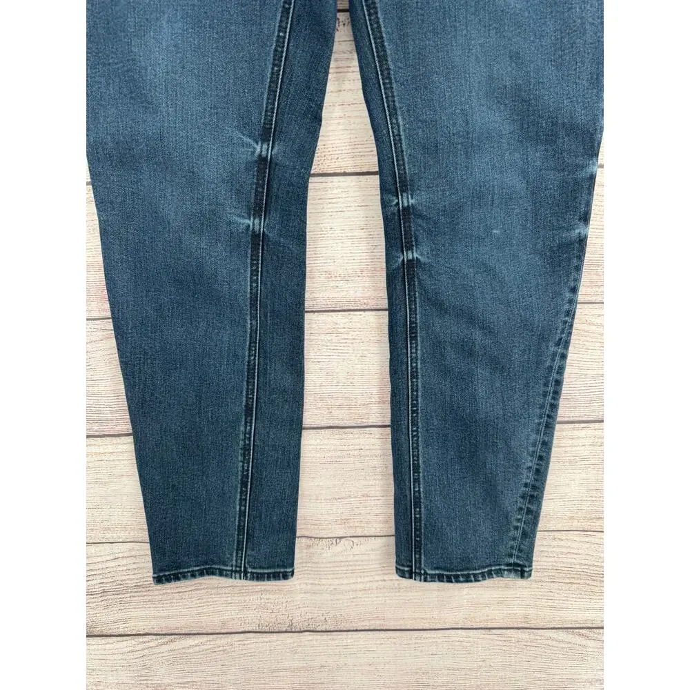 prAna Buxton Slim Boyrfriend Jeans Womens 4/27 Blue Dark Wash Denim